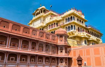 Chandra Mahal at the Jaipur City Palace Complex - Rajasthan State of India