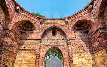 Tomb of Iltutmish at Qutb Complex in Delhi. A world heritage site in India