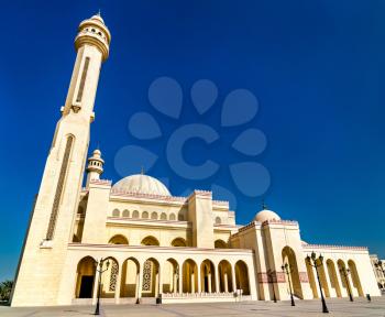 Al Fateh Grand Mosque in Manama, the capital of Bahrain. One of the largest mosques in the world