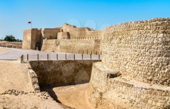 Bahrain Fort or Qal'at al-Bahrain. A UNESCO World Heritage Site in the Middle East