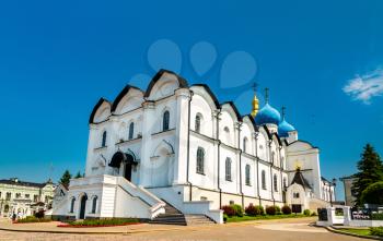 Cathedral of the Annunciation in Kazan Kremlin. UNESCO world heritage in Tatarstan, Russia