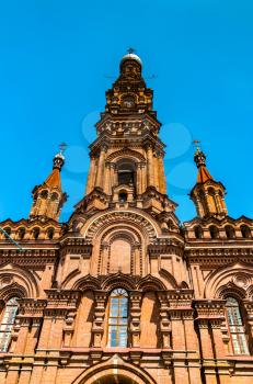 Bell tower of the Epiphany Cathedral in Kazan - Tatarstan, Russia