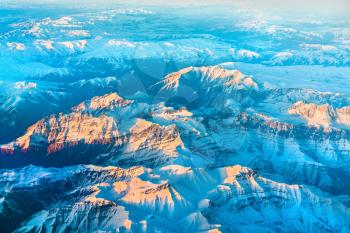 Aerial view of mountains in Northern Anatolia. Turkey