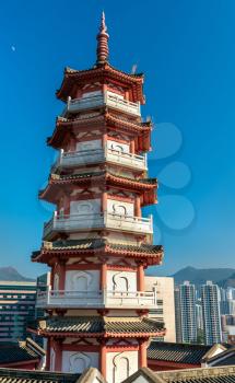Pagoda at Po Fook Hill Columbarium in Hong Kong, China
