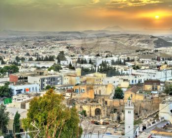 Sunset above El Kef, a city in northwestern Tunisia. Northern Africa