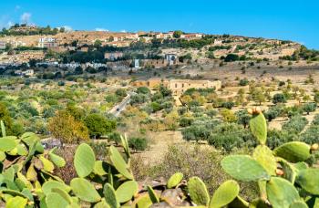 Sicilian landscape at the Valley of the Temples - Italy