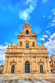 The Cathedral of Santa Maria delle Stelle in Comiso on Sicily, Italy