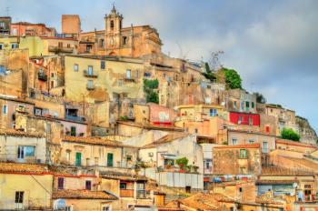 View of Ragusa, a UNESCO heritage town on Italian island of Sicily