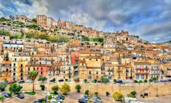 View of Ragusa, a UNESCO heritage town on Italian island of Sicily