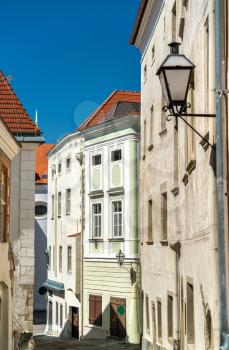 Historic buildings in the old town of Krems an der Donau, a UNESCO heritage site in Austria