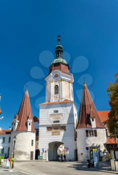 Steiner Tor, a 15th century gate in the city of Krems an der Donau, the Wachau valley of Austria