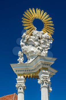 Holy Trinity Column in Krems an der Donau. Wachau valley in Austria