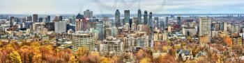 Montreal skyline from Mont Royal - Quebec, Canada