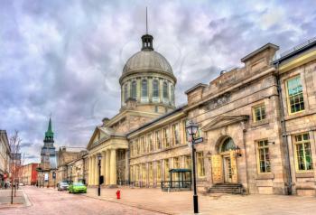 Bonsecours Market in old Montreal - Quebec, Canada. Built in 1860