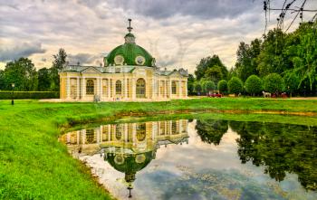 Grotto Pavilion at Kuskovo Park in Moscow, the capital of Russia