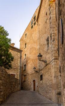 Narrow street on the way to the Cathedral of Saint Mary of Girona