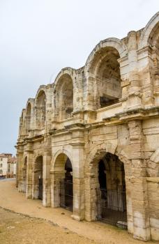 Roman amphitheatre in Arles - UNESCO world heritage in France