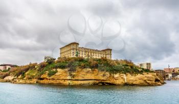 Palais du Pharo in Marseille as seen from the sea - France