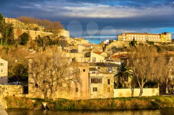 View of the old town of Beziers - France
