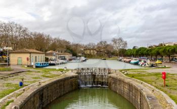 The Canal du Midi in Carcassonne - France