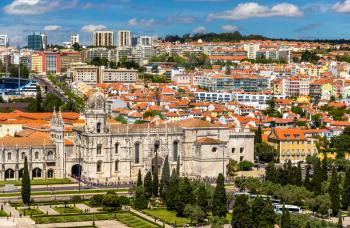 View of the Jeronimos Church in Lisbon - Portugal