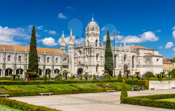 View of the Jeronimos Church in Lisbon - Portugal
