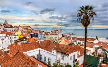 View of Lisbon and the Tagus river - Portugal