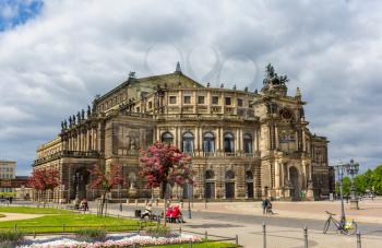 Semperoper, an opera house in Dresden, Saxony
