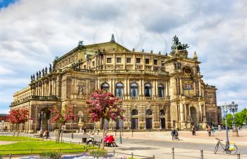Semperoper, an opera house in Dresden, Germany - Saxony