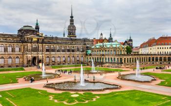 Courtyard of Zwinger Palace in Dresden - Saxony, Germany
