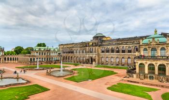 Courtyard of Zwinger Palace in Dresden - Saxony, Germany