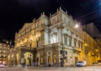 La Scala, an opera house in Milan, Italy