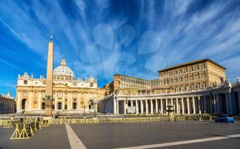 St. Peter's Square in the Vatican City - Rome