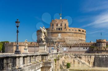 View of Castel Sant'Angelo in Rome, Italy