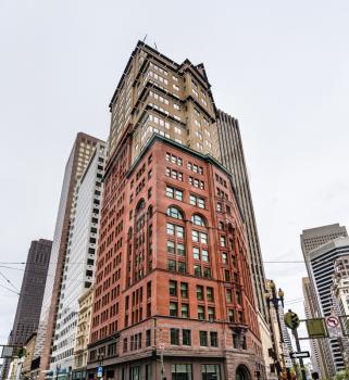 Historic buildings in Downtown San Francisco - California, United States