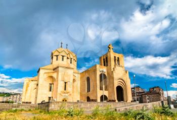 Saint Gregory the Illuminator Cathedral in Yerevan, Armenia. It is the largest cathedral of the Armenian Apostolic Church