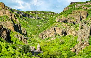 Geghard, a medieval monastery in the Kotayk province of Armenia