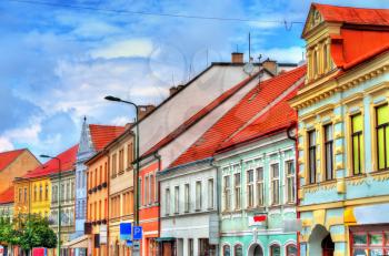 Buildings in the old town of Trebic, Czech Republic. UNESCO heritage site
