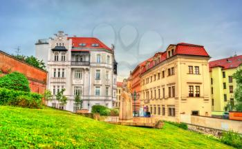 Buildings in the old town of Brno - Moravia, Czech Republic