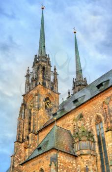 The Cathedral of Saints Peter and Paul on the Petrov hill in Brno - Moravia, Czech Republic