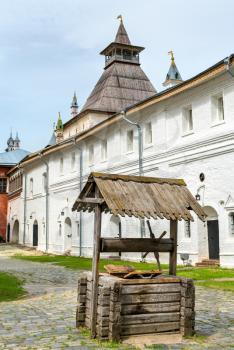 Wooden well at Rostov Kremlin, a UNESCO world heritage site in Russia