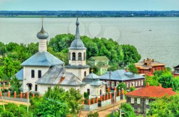 Church of St. Nicholas with Lake Nero in Rostov Veliky, the Golden Ring of Russia