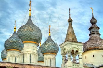 Church of the Resurrection of Christ and the Assumption Cathedral at Rostov Kremlin, the Golden Ring of Russia