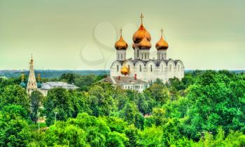 View of the Assumption Cathedral in Yaroslavl, the Golden Ring of Russia