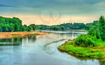The Kotorosl River in Yaroslavl, the Golden Ring of Russia
