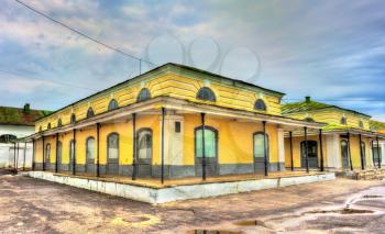Gostiny Dvor, provincial Neoclassical trading arcades in Kostroma, the Golden Ring of Russia