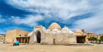 Toki Zargaron, ancient trading domes in Bukhara, Uzbekistan. Central Asia