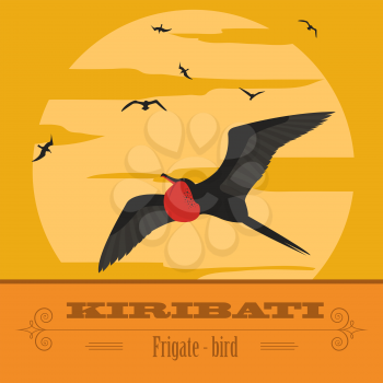 Kiribati. Retro styled image. Vector illustration