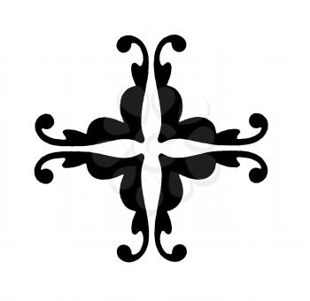 Royalty Free Clipart Image of an Abstract Cross