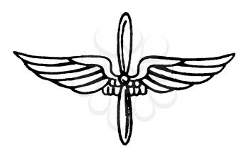 Royalty Free Clipart Image of an Insignia